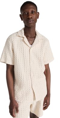 OAS Cuba Waffle Shirt Ecru M