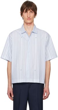 JACQUEMUS Blue 'La chemise manches courtes' Shirt