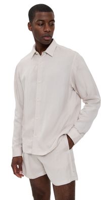 AUTO-REPLY Andrew Linen Shirt Sand L