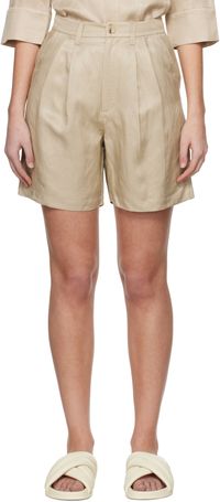 ANINE BING Taupe Carrie Shorts