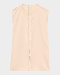 Robi Sleeveless Embroidered Blouse