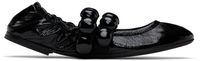ALAÏA Black Sphere Ballerina Flats