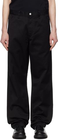 Carhartt Work In Progress Black Simple Trousers