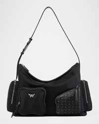 Aren Medium Nylon Hobo Bag