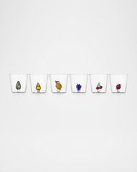 Fruits & Flowers Assorted Tumblers, Set of 6