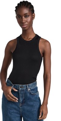 Róhe Cotton Rib Tank Top White 34