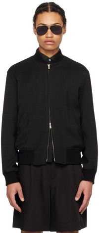 Lardini Black Attitude Bomber Jacket