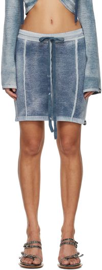 KNWLS Blue Enyo Miniskirt