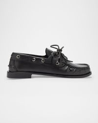 Harris Calfskin Lace-Up Loafers