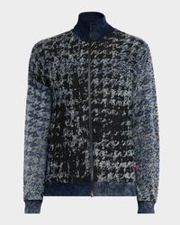 Men's Houndstooth Jersey Jacket