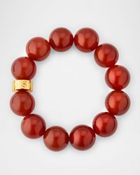 Carnelian Statement Stretch Bracelet