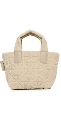 Vee Collective Sherpa Mini Vee Tote Cream Sherpa One Size
