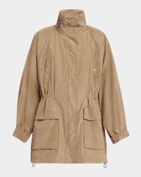 Arley Oversized Hooded Drawcord Coat
