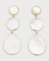 Crazy 8's 3-Stone Drop Earrings in 18K Gold