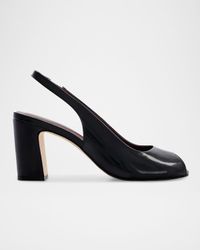 Patent Peep-Toe Slingback Pumps
