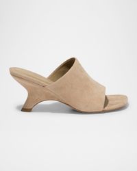 Shadow Suede Mule Sandals