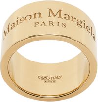 Maison Margiela Gold Thick Band Ring