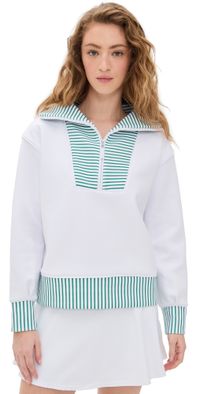 Addison Bay Alley Quarter Zip Super White M