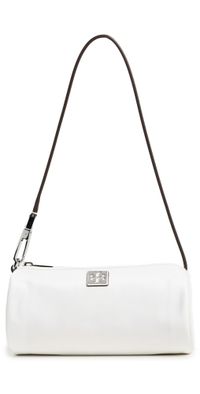 Tory Burch Virginia Nylon Cylinder Bag Snow White One Size