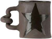 Harlie Brown Studio Black Star Wiggle Mug