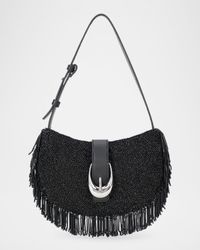 Alana Fringe Beaded Shoulder Bag