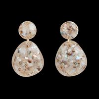 Feeka - Boucles d'oreilles pendentes - Taille Unique - Beige