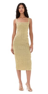 Cult Gaia Kymia Dress Gold S