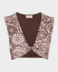 Printed Oliwia Bikini Top