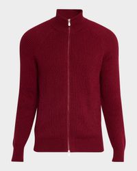 Men's Cotton Rib Full-Zip Cardigan