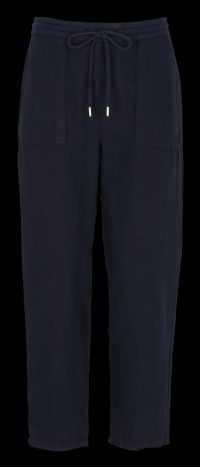 Caroll - Pantalon droit en coton et lin - Taille 46 - Bleu