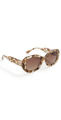 Tory Burch TY7226U Sunglasses Transparent & Brown Tort One Size