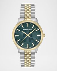 Men's 40mm Two-Tone Bracelet Watch