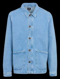 Faguo - Veste col classique en jean - Taille XL - Bleu