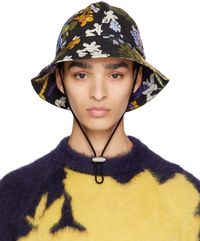 Erdem Black Cedric Bucket Hat