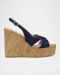 Dayna Suede Platform Wedge Sandals