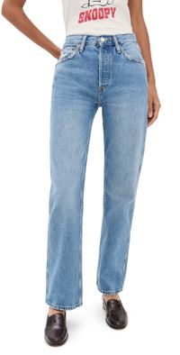 RE/DONE 90s High Rise Loose Jeans Worn Blue 27