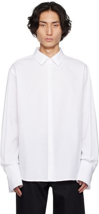 K.NGSLEY White Spliced Sinder Shirt