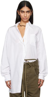 Ann Demeulemeester Chemise Daria blanche à emmanchures basses