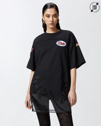 T-shirt maxi oversize pinko garage - Taille XL - Noir
