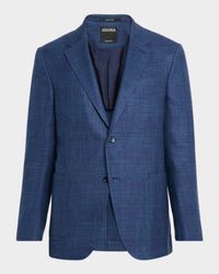 Men's Tonal Plaid Single-Breasted Sport Coat