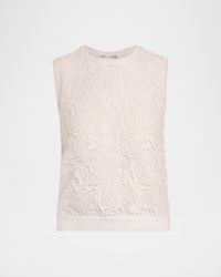 Bellflower Guipure Inset Knit Tank Top