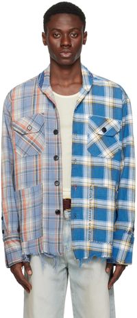 Greg Lauren Blue Boxy Shirt