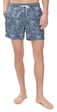 Onia Charles Swim Trunk 5 Deep Navy Multi L