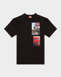 Men's T-Boxt-T3 Cotton Graphic T-Shirt