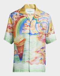 Men's Silk Nature's Teacher Mushroom Camp Shirt