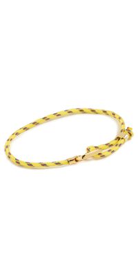 Gorjana Link Paracord Bracelet Yellow One Size