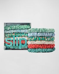 Pure Silk Skinny Scrunchies, 6-Pack