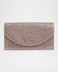 Loubi54 Strass Flap Clutch Bag