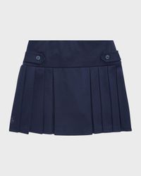 Girl's Pleated Ponte Skort, Size S-XL