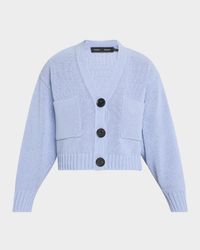 Sofia Cropped Cotton Knit Cardigan